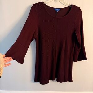 Apt. 9 Deep Burgundy Blouse